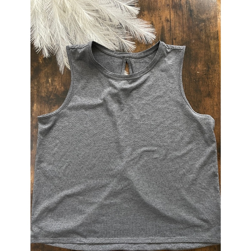 Athleta Gray Keyhole Back Tank